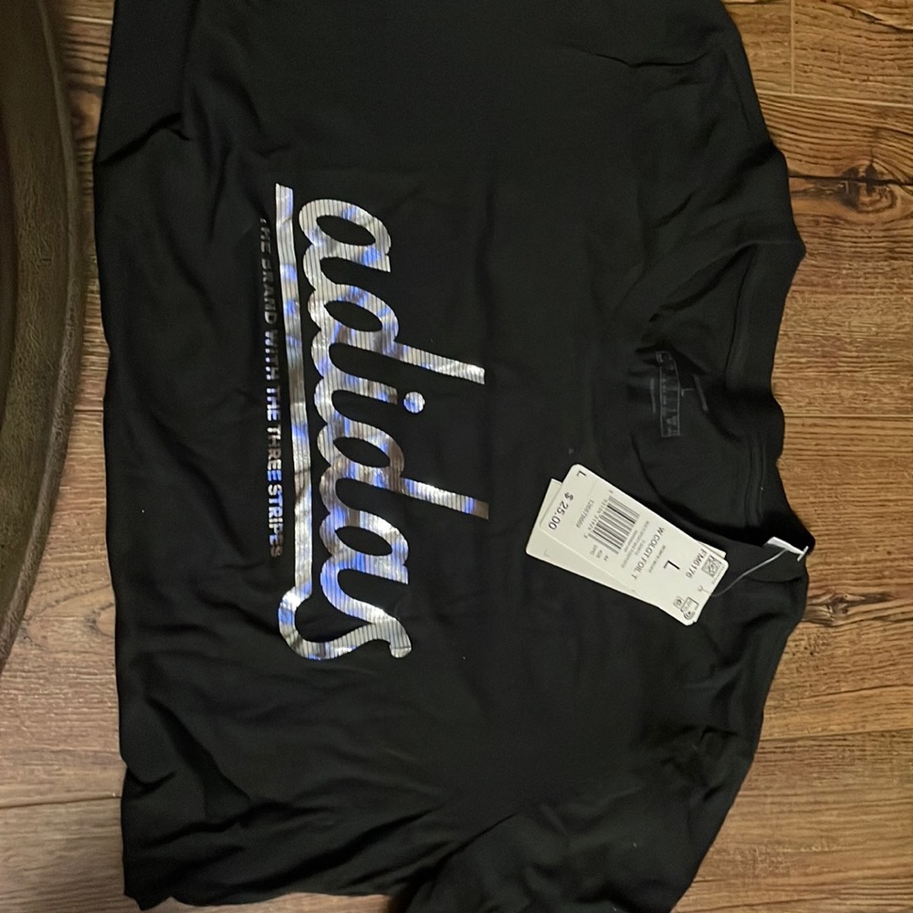 Black Adidas tee